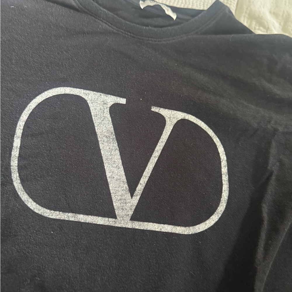Valentino Black T-Shirt with Logo